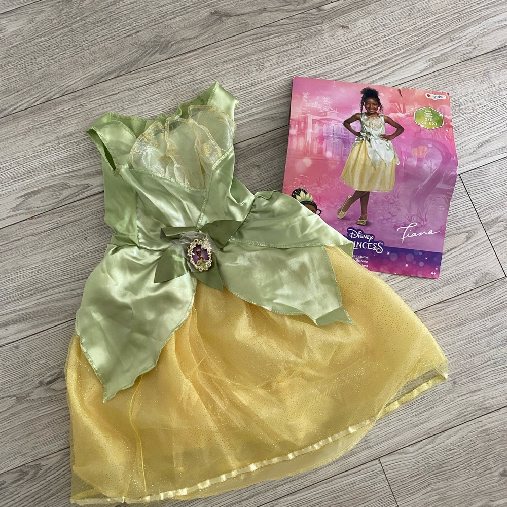 Disney Princess Tiana Kids Costume - Green and Yellow